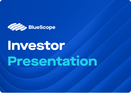 BlueScope hosts ESG investor briefing - September 2023