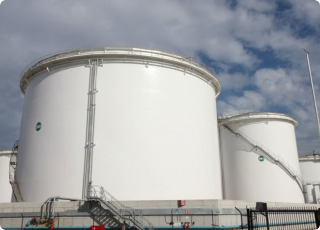 Fuel storage tanks at Port Botany in Sydney.